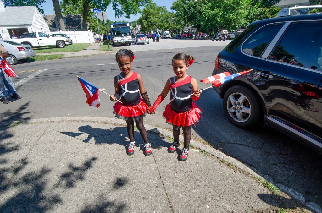 At the Puerto Rican Day Parade in Bridgeport