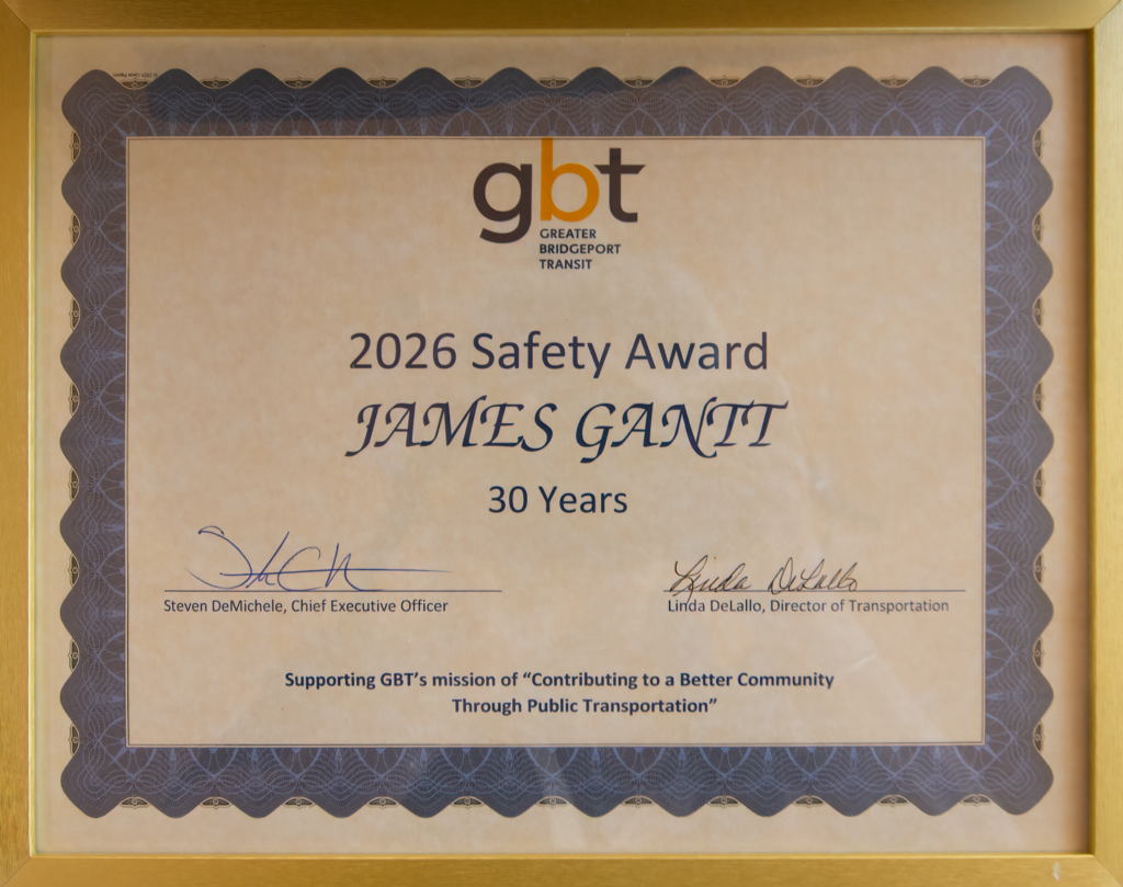 James Gantt - 30 Years Safety Award