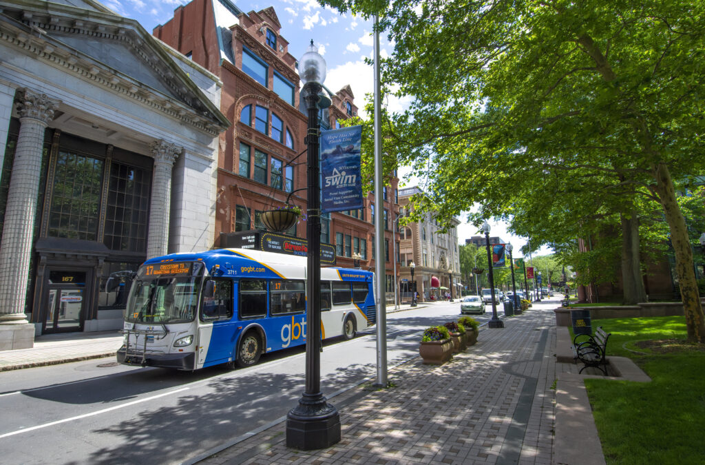 GBT Bus in Downtown Bridgeport