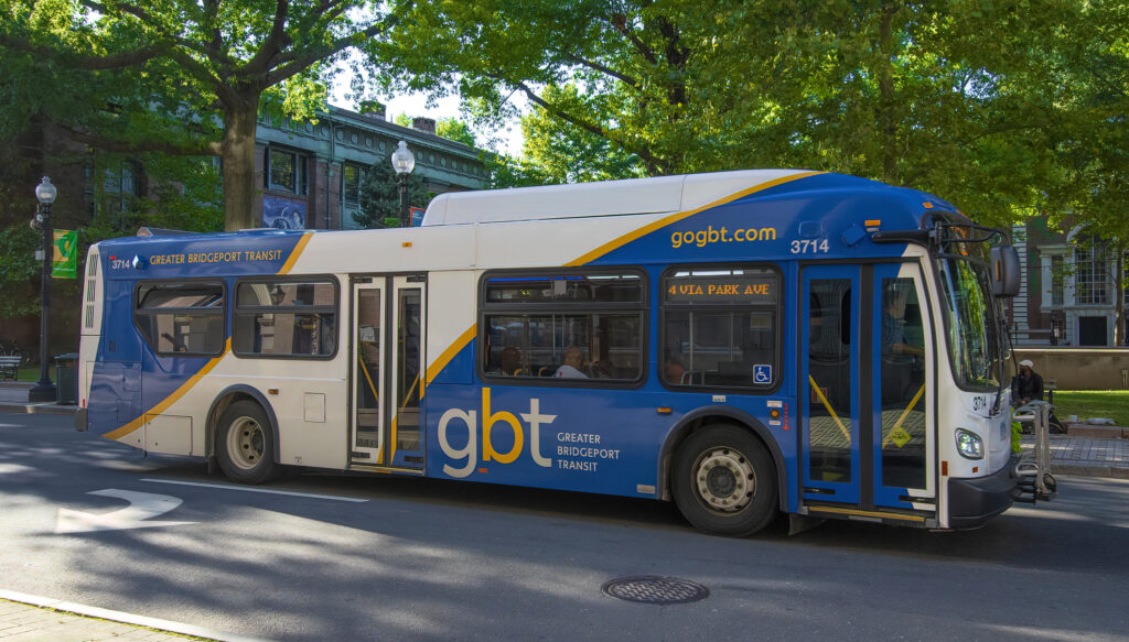 GBT Bus in Downtown Bridgeport