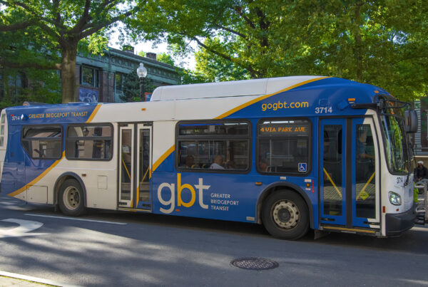 GBT Bus in Downtown Bridgeport