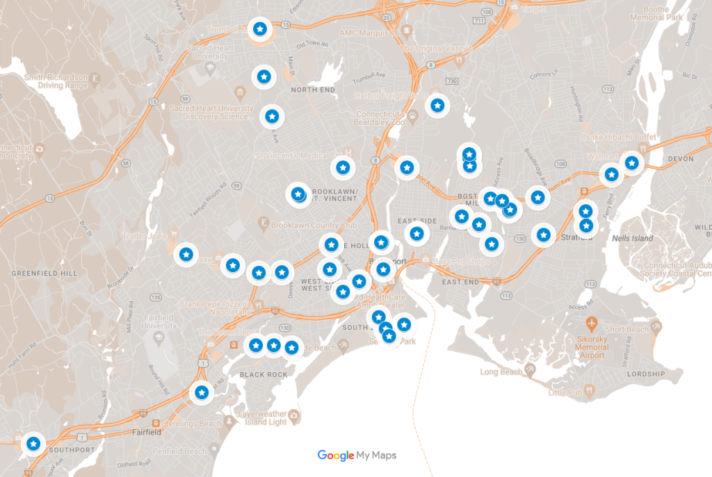 GBT BUs Shelters Map