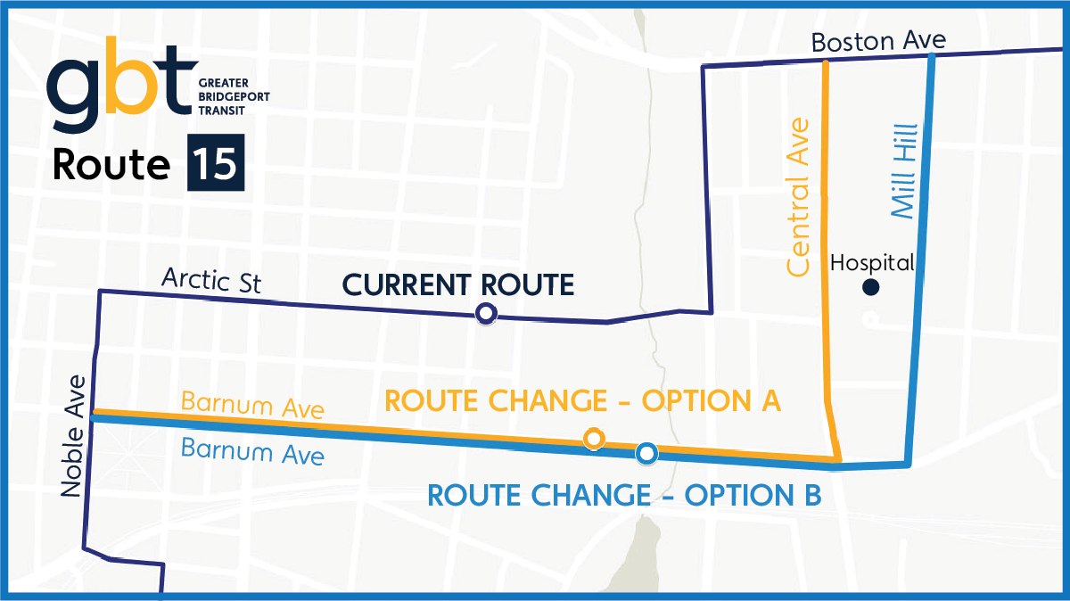 Route 15 – Proposed Route Changes