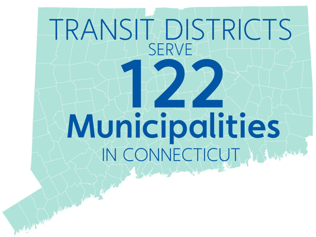 Transit Districts Serve 122 Municipalities in Connecticut