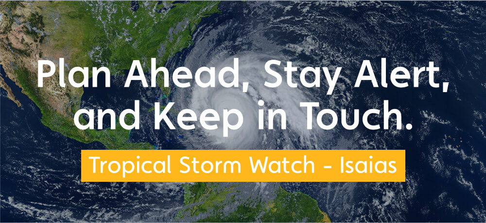 Tropical Storm Watch - Isaias