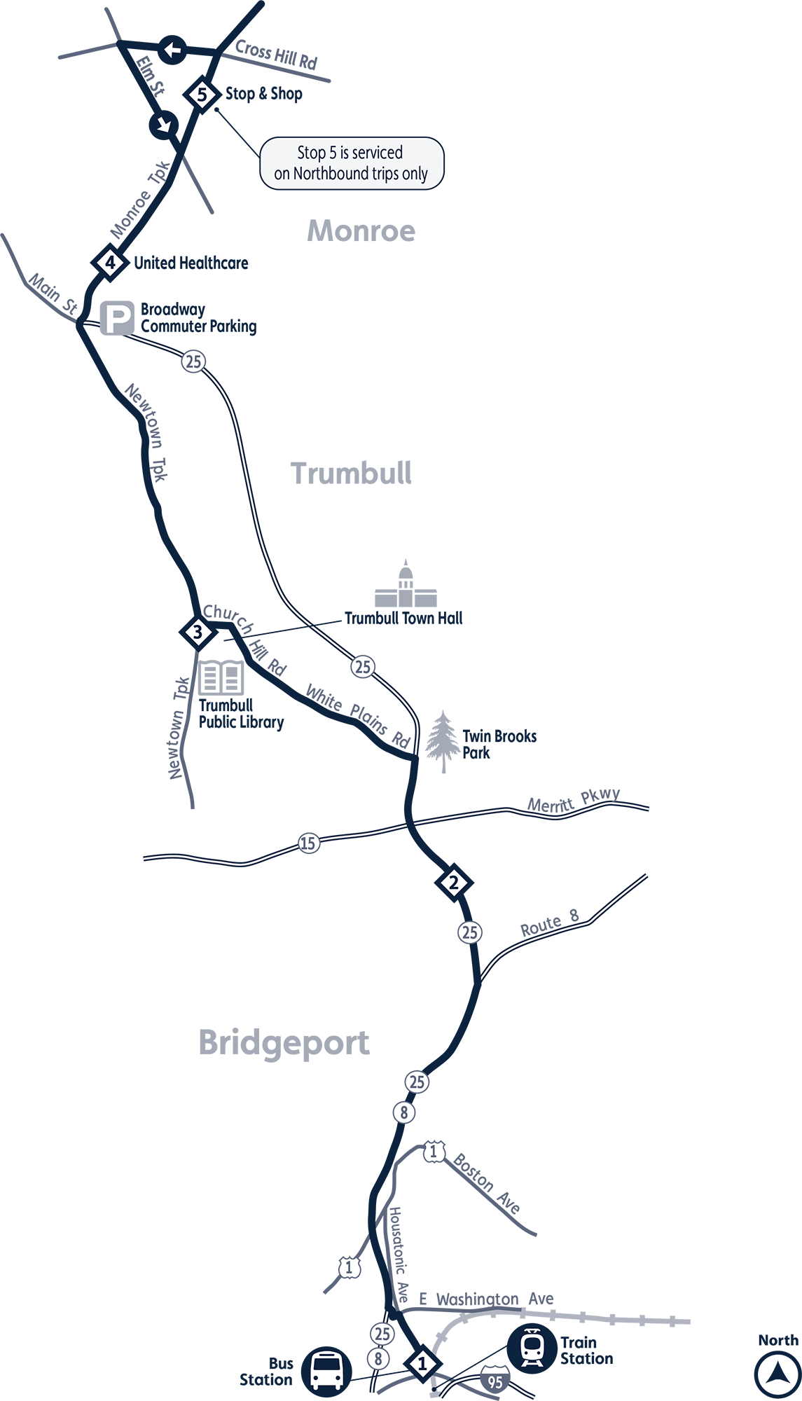 Route 19x Greater Bridgeport Transit